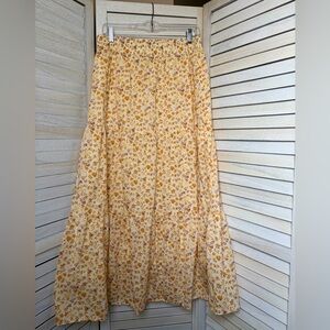 Able Harper Tiered Floral Maxi Skirt, Large